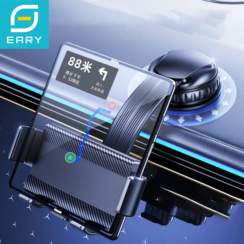 

Eary Car Phone Holder Stand for Suction Cup Military-Grade Shockproof Car Phone Mount Air Vent Dashboard Fits for iPhone Samsung