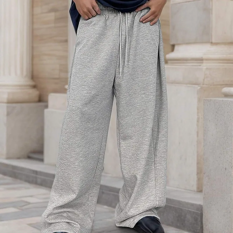 

American Men's Drawstring Loose Jogging and Fitness Pants for Autumn and Winter, Popular Casual Sports Pants for Couples