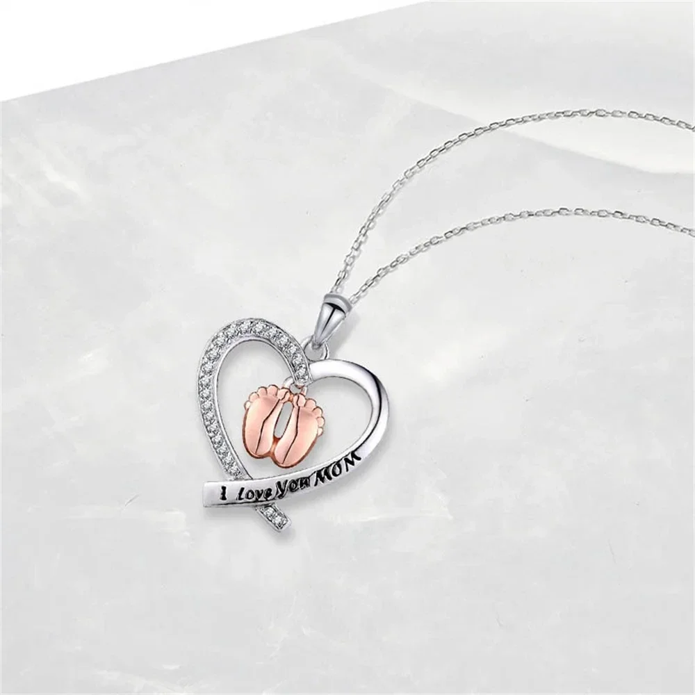 Trendy Heart Necklace for Men Women Hollow Love Pendant Clavicle Chain Choker Sweater Chain DIY BFF Party Family Jewelry Gifts