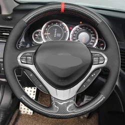 Microfiber Leather Braiding Steering Wheel Cover for Honda Accord Euro 2008-2015 Acura TSX Sport Wagon 2009-2014 Acura ILX 2013