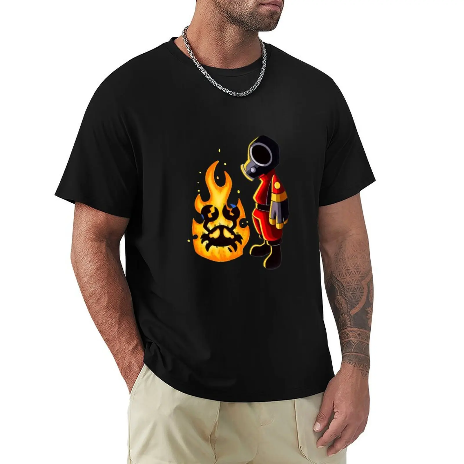Pyro and Spycrab T-Shirt Basic All Season Solid T-Shirt