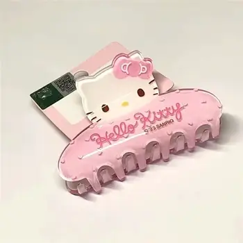 Hello Kitty Y2K 三麗鷗髮夾 女孩動漫可愛壓克力鯊魚夾 兒童髮飾 生日禮物玩具 10 最佳銷售 三麗鷗爪夾 - №2