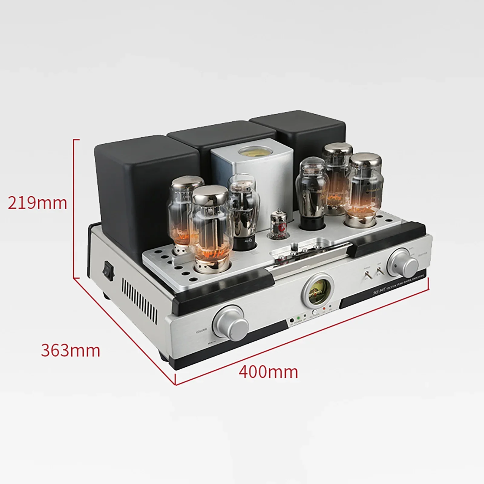 YAQIN MS-94T Gallbladder KT88 Tube Bluetooth 50W*2 Push-pull Power Amplifier Vinyl Singing Head Amplifier Sound