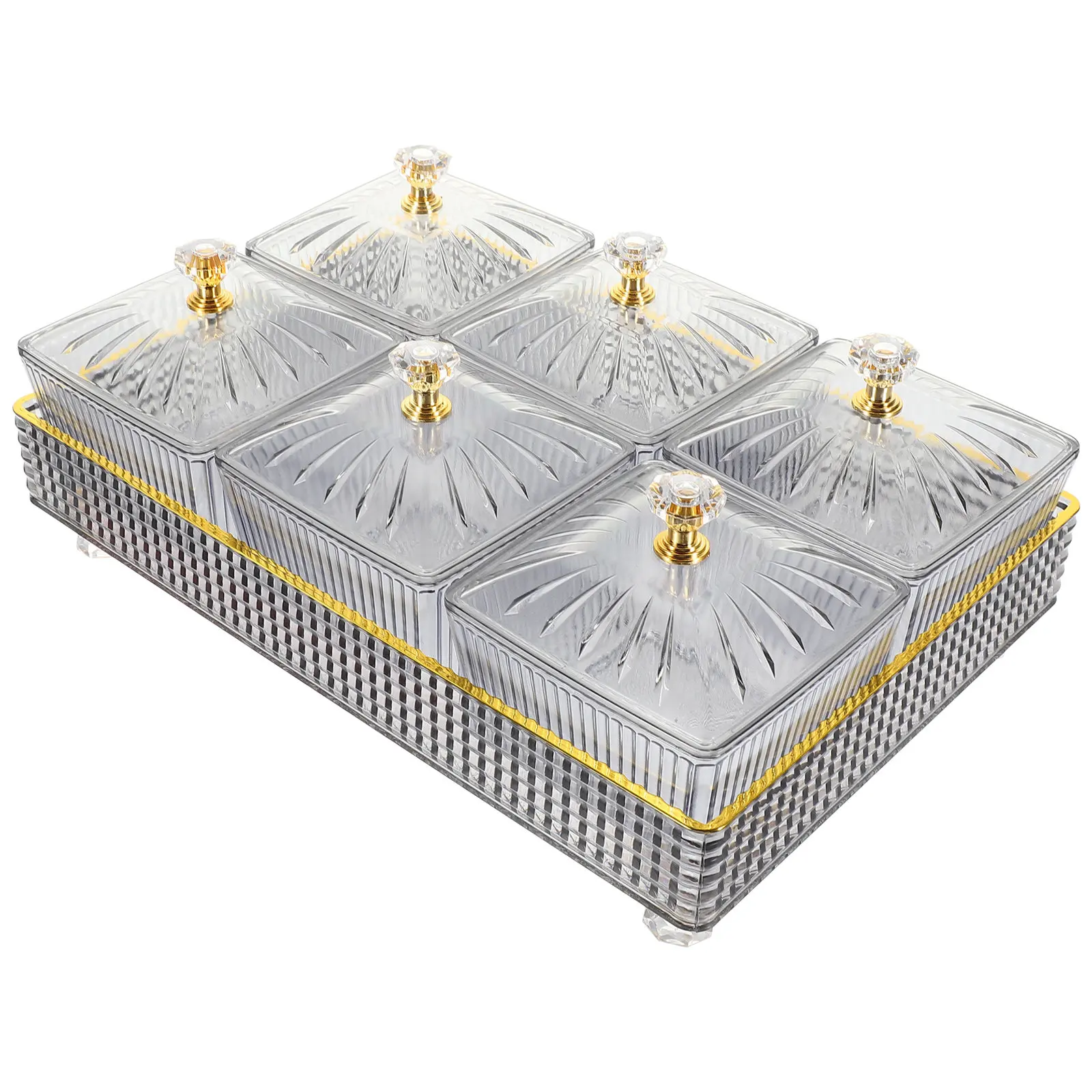 

Snacks Dish Serving Plate Dried Fruit Tray Food Organizer Storage Bowl Kitchen Utility Plate Party Appetizer Bowl Ktv Fruit