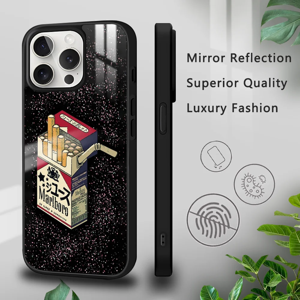 

Funny Cigarette Box Phone Case For iPhone 16 15 14 13 12 11 Pro Xs Max Mini Plus Celulares Hard Funda