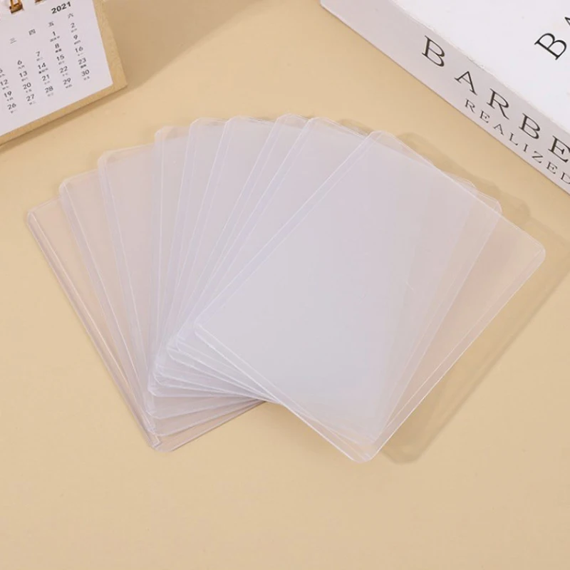 10 PCS photogcards Film Protector Idol Photo Sleeves Holder con Screen Protector School Stationery