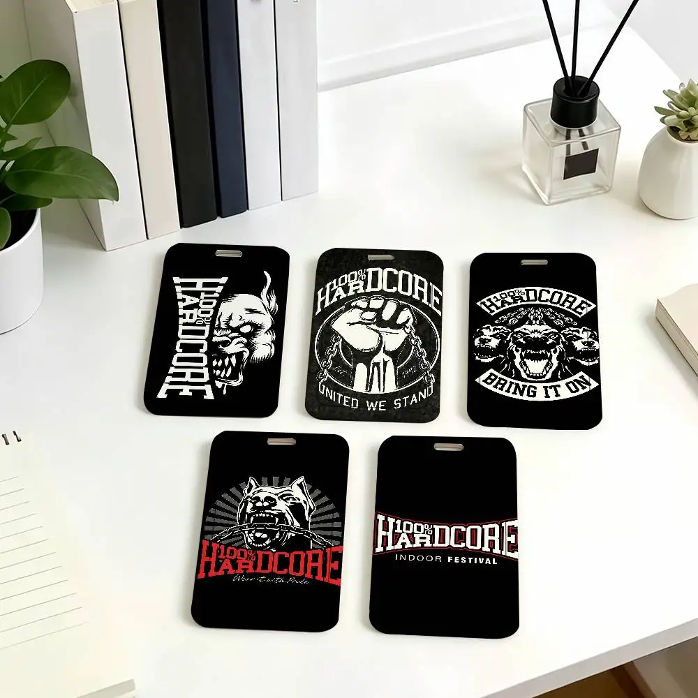 100 H-Hardcore Card Holder Student ID Case Daily Use Subway Commute Work Cover Office School Bus Protector
