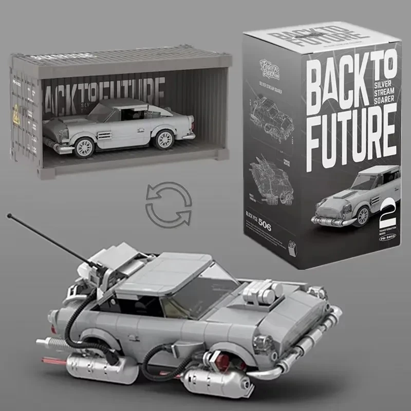 

Vehicle Back To The Future Speed Blocks Technical Retro Classic Racing Block Car Kit Model Building Bricks Birthday Gift Toys