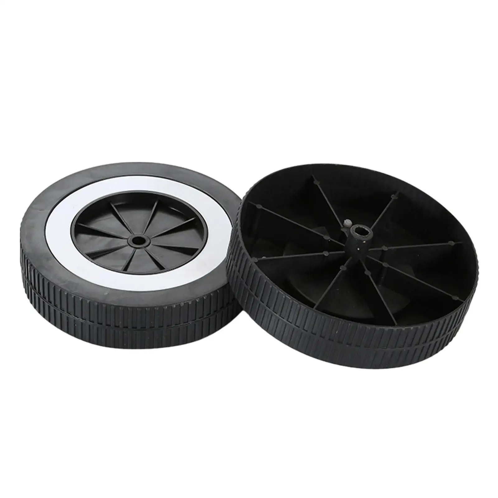 2Pcs Grill Wheels Sandproof Dustproof Lightweight Easy Installation Replacement Part for Barbecue Kitchen Patio Outdoor Fittings
