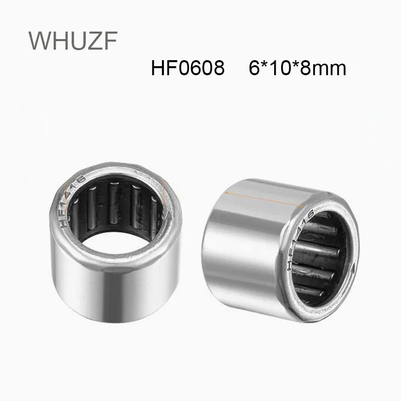 

WHUZF Free Shipping 5/10/20PCS HF0608 Bearing 6*10*8 mm Drawn Cup Needle Roller Clutch HF061008 Needle Bearing