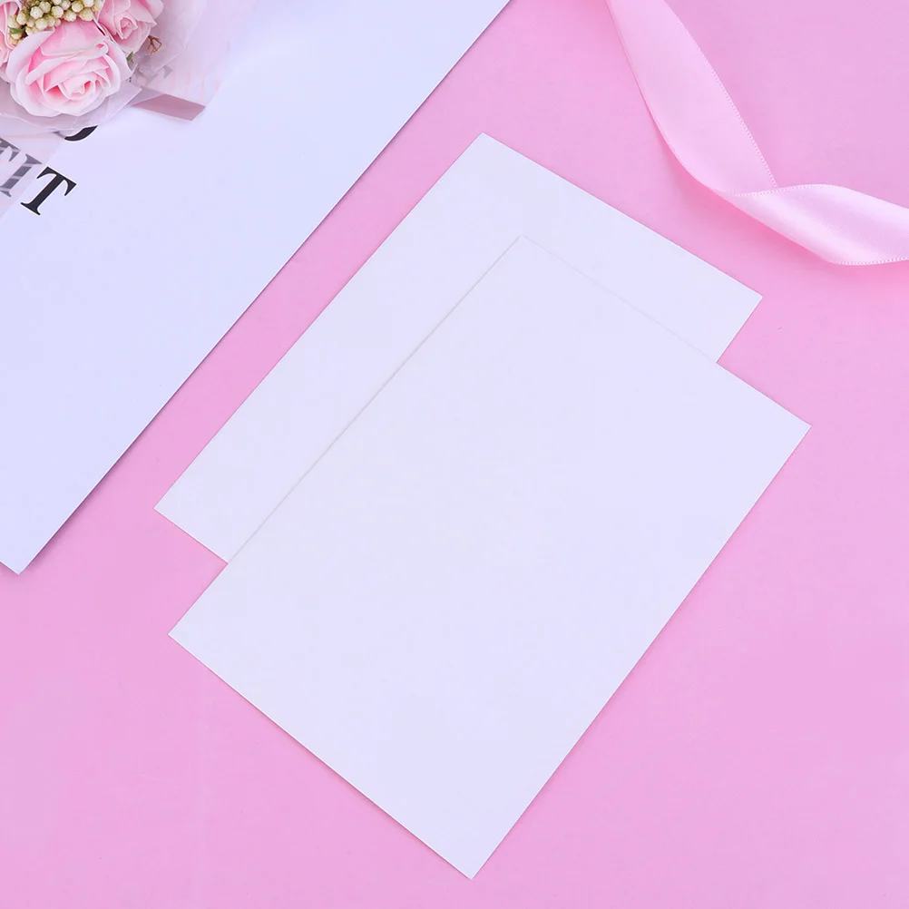 

200pcs Kraft Empty Message Cards Paper Empty Message Blank Postcards Watercolor Postcards Blank Note Cards Watercolor
