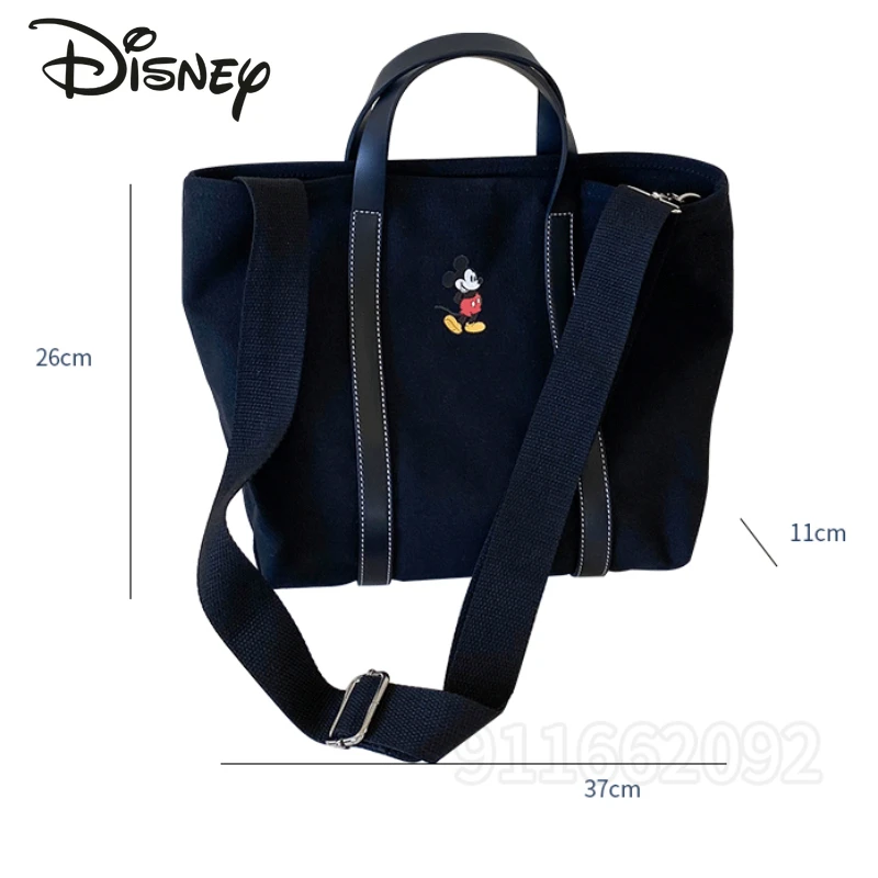 Imagem -06 - Disney-mickey Feminino um Bolsa de Ombro Bolsa Oblíqua Bolsala de Grande Capacidade Desenho Animado Fofo de Alta Qualidade Novo Moda