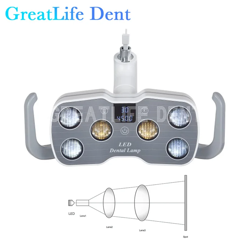 GreatLife Dent 9w 6Leds Dental Chair Unit Oral Operation Lamp 6 LED Dental Led Surgical Led Lamp Light