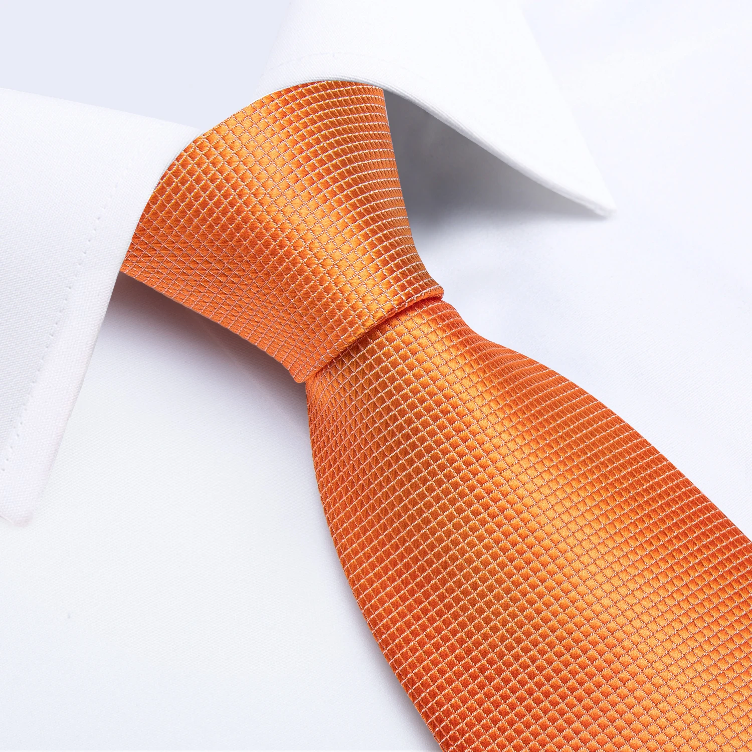 Men's Ties Handkerchief Cufflinks Business Formal Striped Solid 8cm Necktie Gift for Husband Wedding Accessories