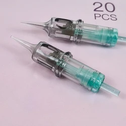 20pcs/Box Cartridge Disposable Tattoo Needles Sterile Membrane System Tattoo Needles Permanent Makeup Machine Tattoo Needles