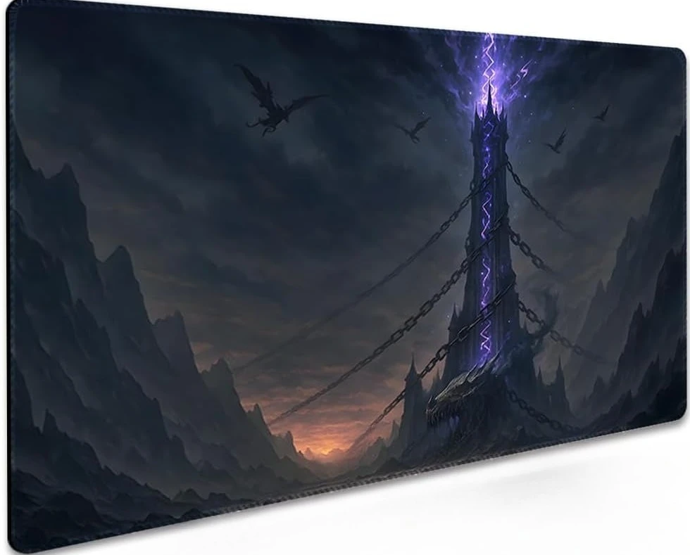 Magic Phoenix Gathering Card Games Playmat Durable Office Deskpad Parties Home&Office Card Game Mat Compute PC Gaming MousePad