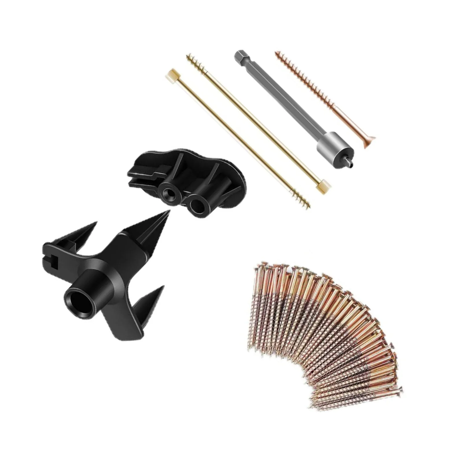 Wood Floor Screws Repair Kit Wood Under Carpet Squeak No More Woodworking Project Supplies with 5 Tools 50 Screws