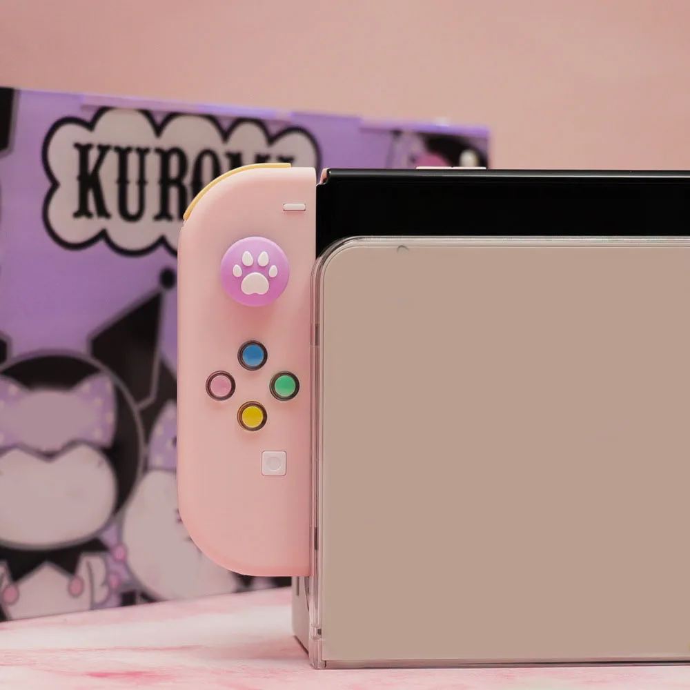 Przezroczyste kryształowe kolorowy przycisk ABXY wskazówki klawisze dla kontrolera Switch NS Nintendo Joy-con kontroler lewego prawego — zdjęcie 6