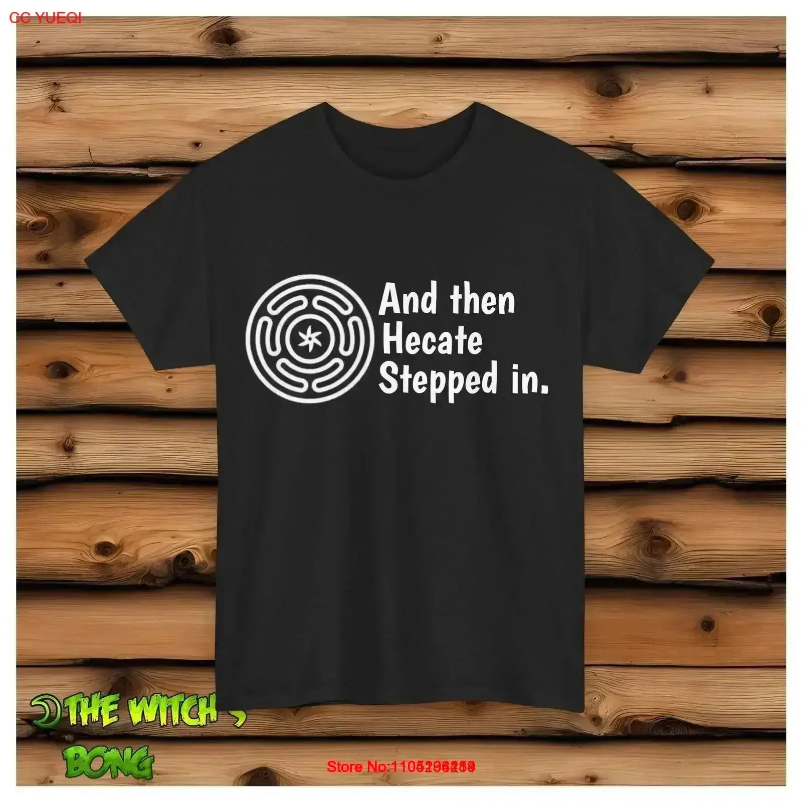 And Then Hecate Stepped in pagan wiccan Adult T shirt vintage Washed Versatile streetwear Stylish Comfortable Stretched fashion