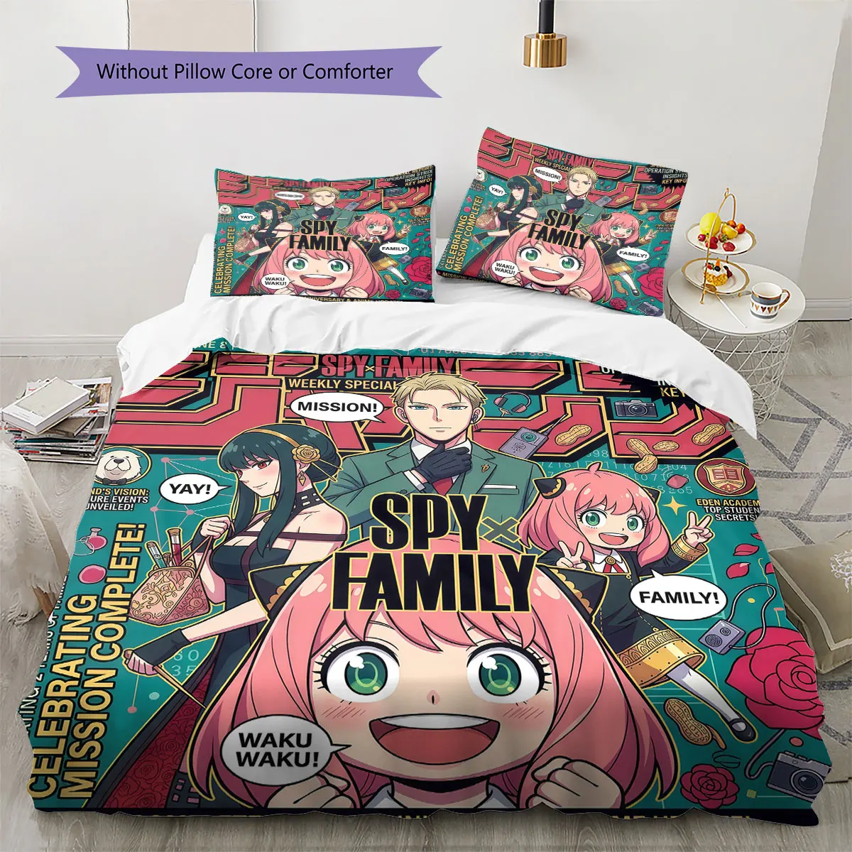 SPY FAMILY Comfor Duvet Cover Children's Bedding Set,Extra Large Size Birthday Gifts Various Sizes Available -HE130