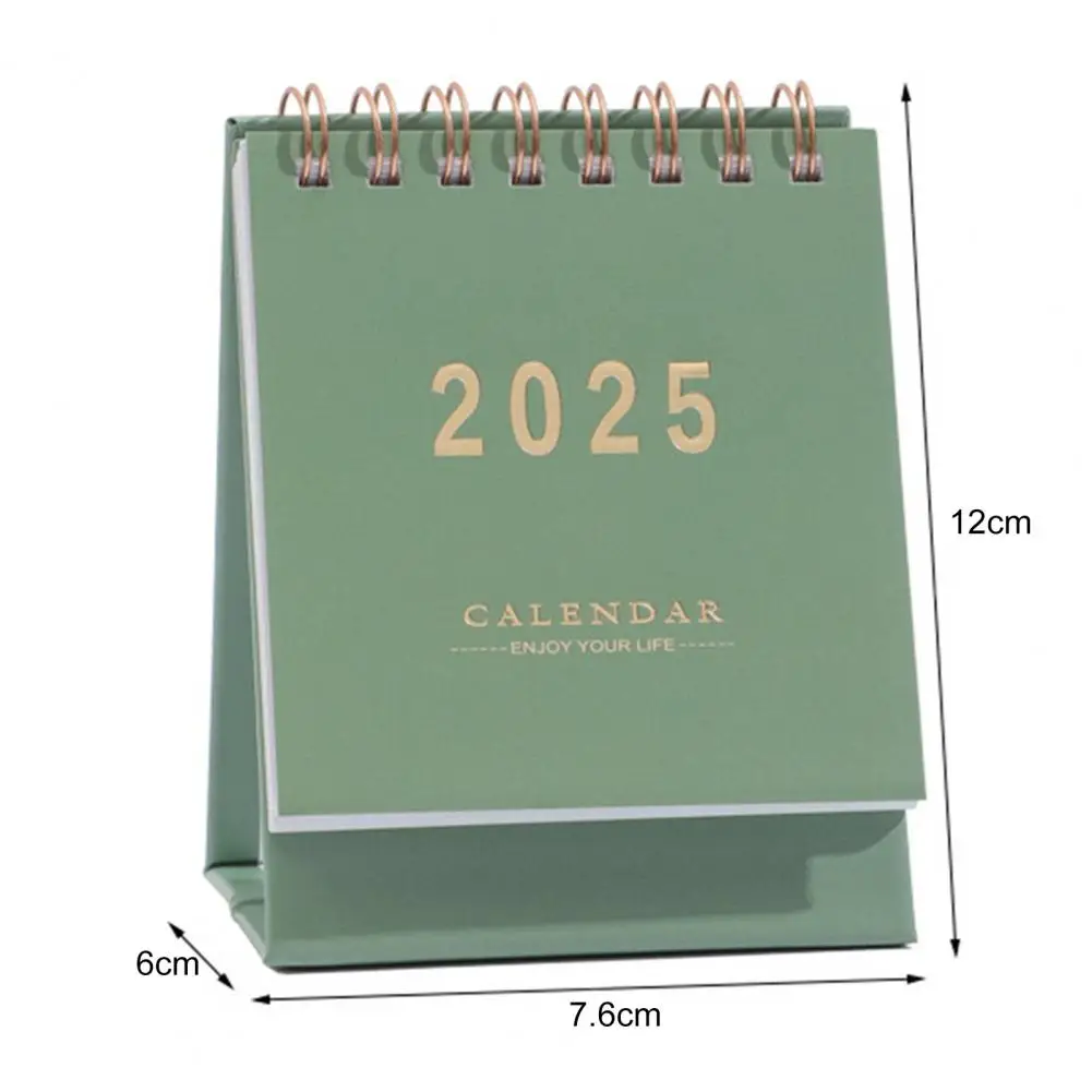 2025 Mini Desk Calendar Annual Planner Standing Calendar To Do List Schedule Organizer Home Office School Supplies