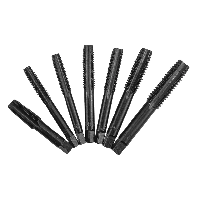 14Pcs Metric Machine Thread Tap High Speed Steel Screw Tap Straight Flute Threading Tapping Tool for Clocks Watches Dropship