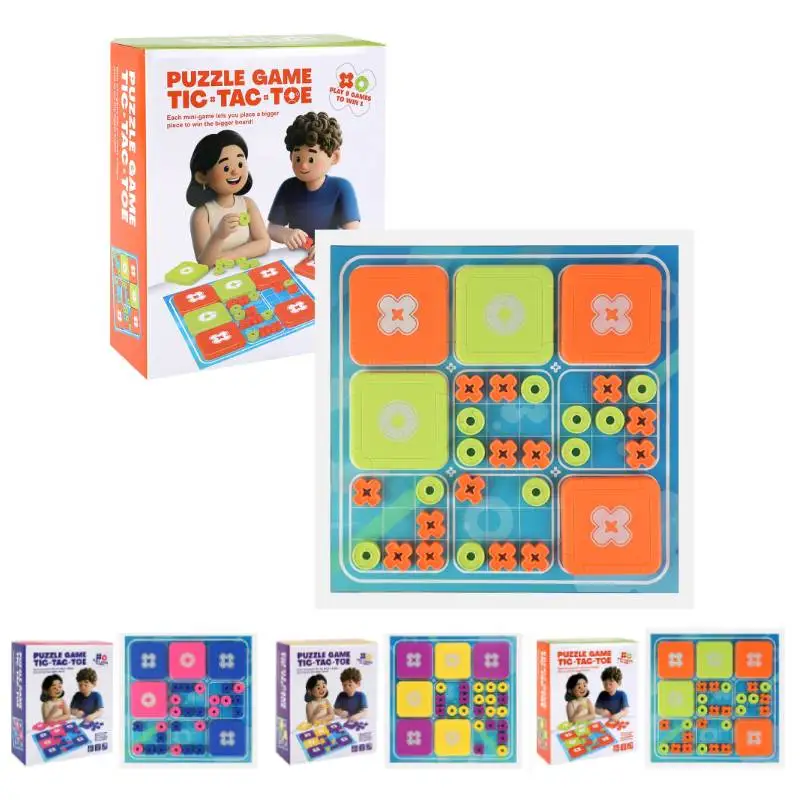 

Tic-Tac-Toe Bolt Game, 3-in-1 Puzzle Games, Electronic Tic-Tac-Toe Game for Educational & Memory Growth, Portable Board Games