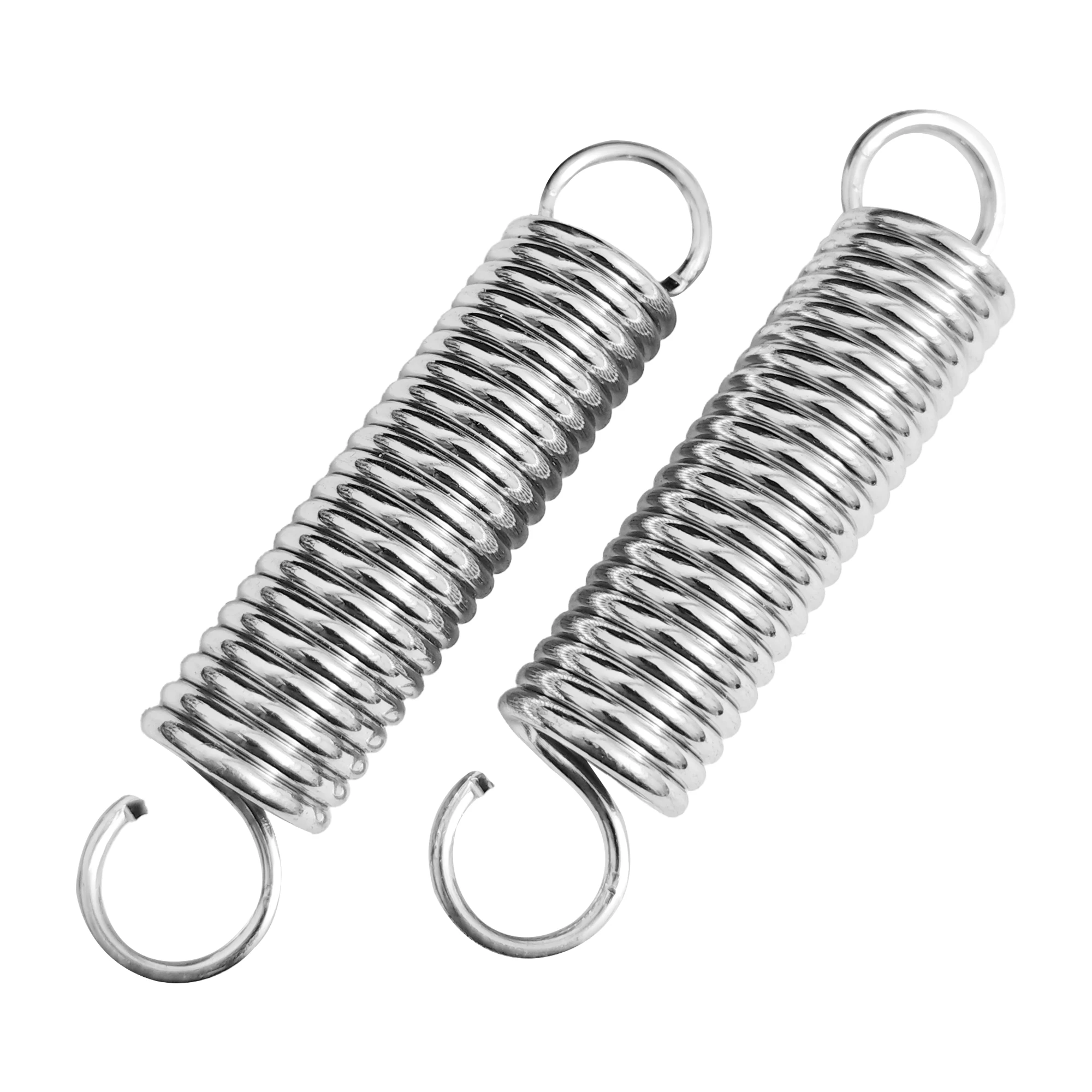 95mm[3.75inch] Stainless Steel Replacement Recliner Sofa Chair Mechanism Tension Spring - Long Neck Hook Style (Pack of 2)