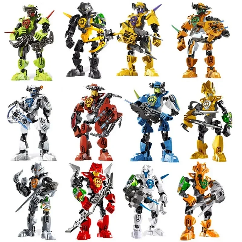 

Star Soldiers Bionicle Hero Surge Evo Stringer Robot Figures Building Blocks Bricks Kids Toys