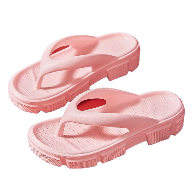 Soft Eva Flip Flops Women Summer 2022 Thick Platform Clip Toe Sandals Woman Non-slip Bathroom Cloud Slippers Home Slides