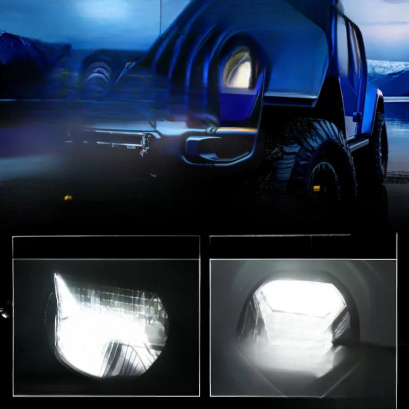 오프로드 트럭용 고출력 5700K LED 작업등, 원형 5.75인치 디자인, 12V/24V 호환