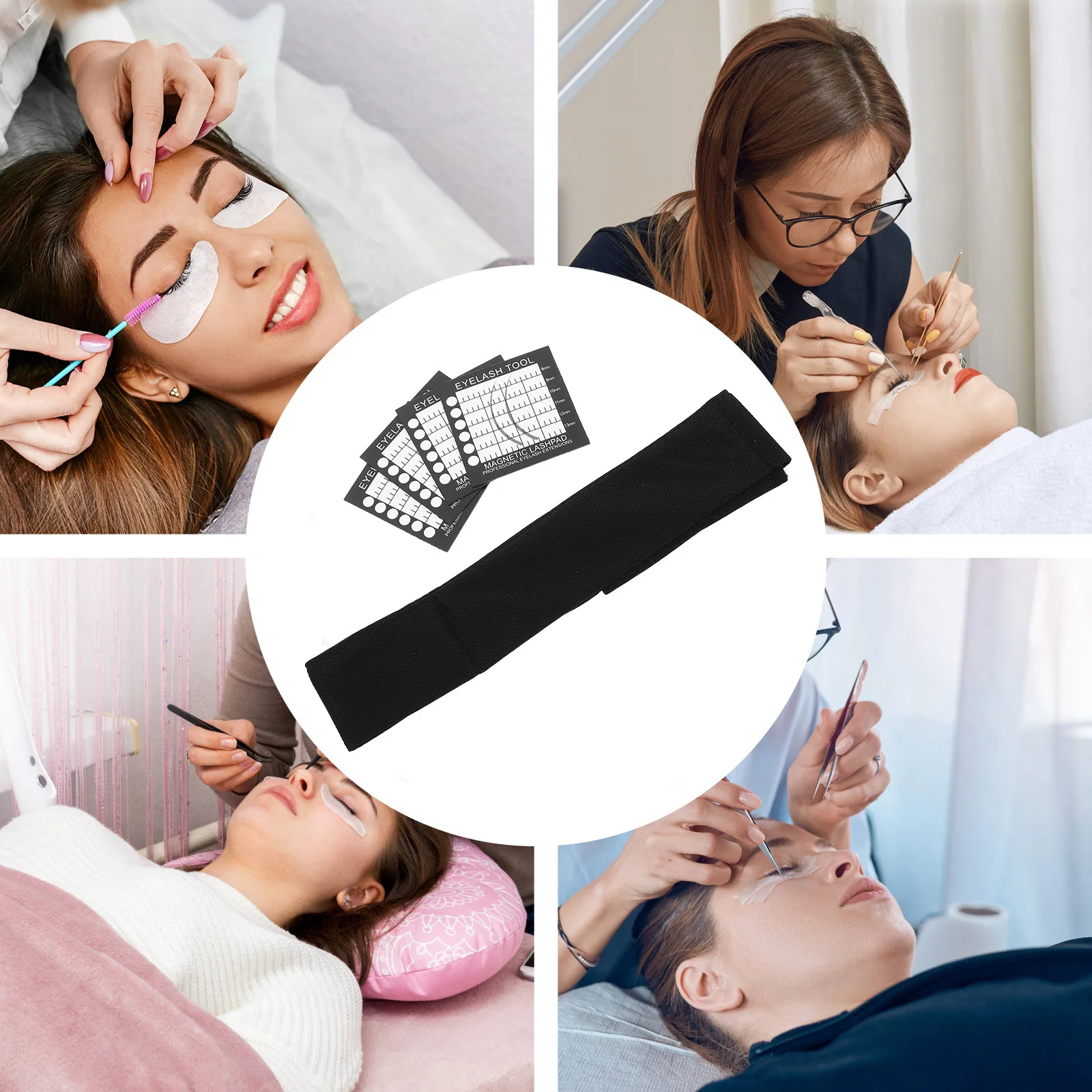 1Set Wimperverlenging Magnetische Pad Houder Opbergdoos Compact Lash Cluster Organizer Professionele Lash Artist Tool