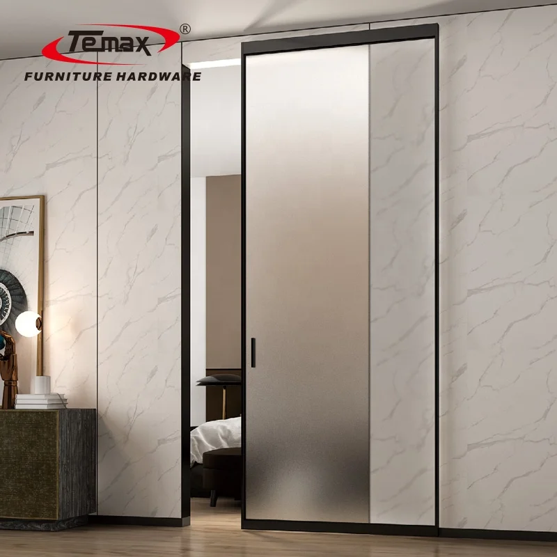 STLF  M973L Magic Concealed Hidden Door Trackless Ghost Sliding Door Mechanism System for Frame Glass Door