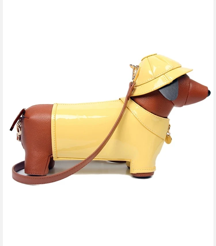 New personalized creative cute funny hound shape puppy messenger bag