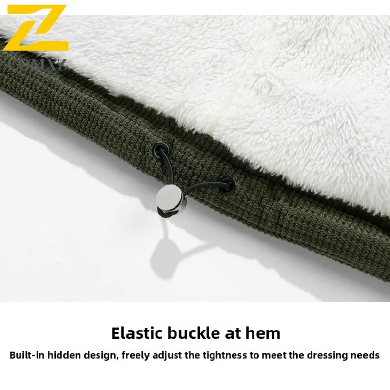 COMXZ 2025 Winter Fashion Hooded Cotton Jacket American Style Waterproof Windproof Warm Outdoor Sports Casual Coat Men Women