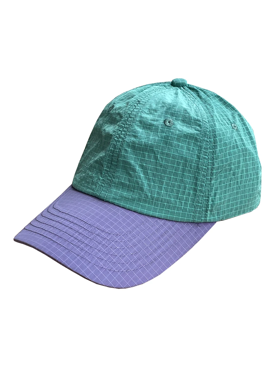 Quick-drying thin contrasting baseball caps for men and women, light and breathable sunscreen, couple sunshade cap