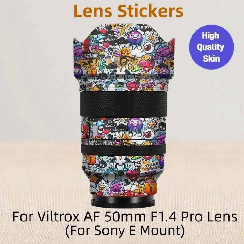 

Для VILTROX AF 50 мм F1.4 Pro (для крепления Sony E) наклейка на объектив защитная наклейка на кожу виниловая пленка защитное покрытие от царапин