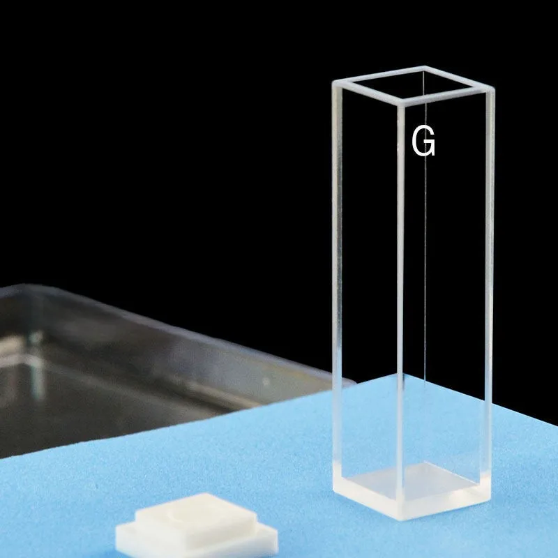 Glass colorimetric dish, sample cell, four-way laser particle analyzer, particle size analyzer, integrated molding