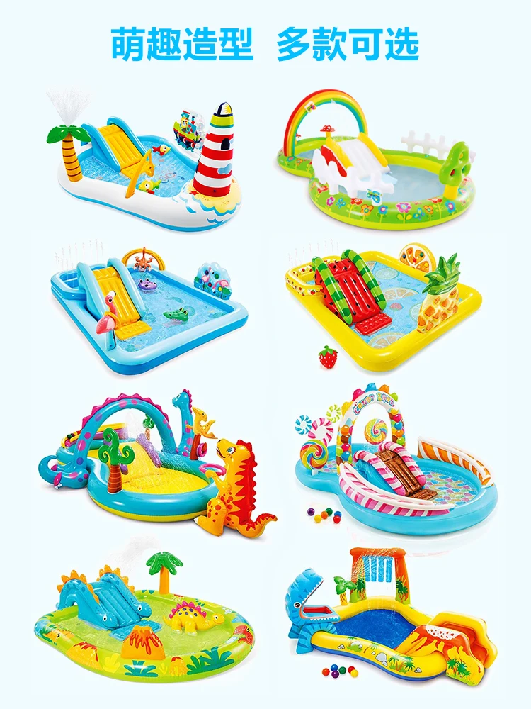 Children's Inflatable Swimming Pool Family Large Ocean Ball Sand Pool Household Baby Water Playground Slide Pool