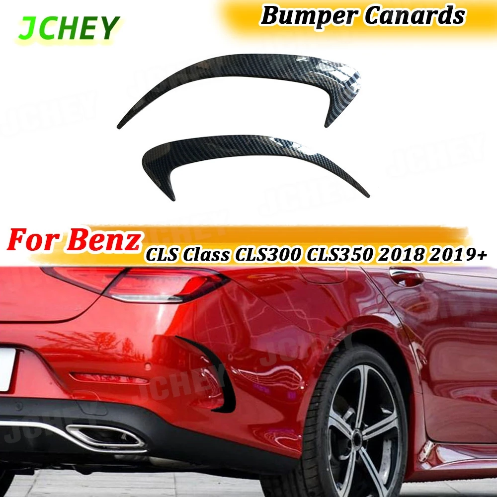 

JCHEY Carbon Fiber Rear Bumper Vents Exterior Trims For Benz CLS Class CLS300 CLS350 CLS450 Sedan 2018 2019+ Sedan 4-Door ABS