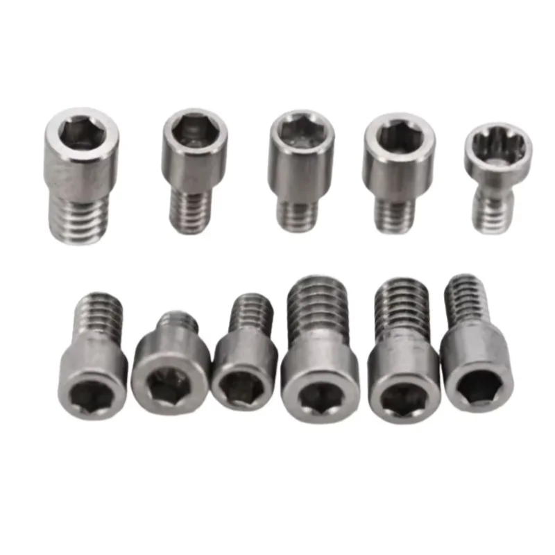 10Pcs/pack Dental Bridge Screws Regular Mini Multi Unit Composite Accessories for Oss/Adin/Den/ITI/Ant Titanium Materials