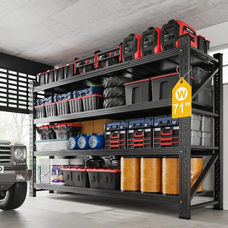 5000LBS Metal Steel Storage Shelves - 71.3