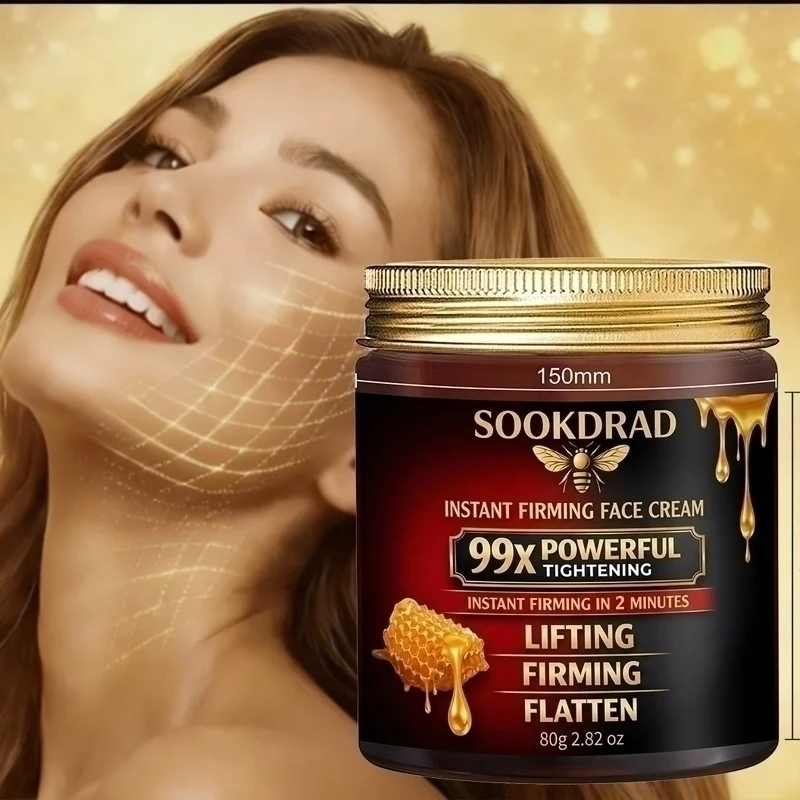 Bee Venom Instant Firming Cream, Natural, Smooth Skin, Face/Jawline, Unisex, 80g, All Skin, Daily Care