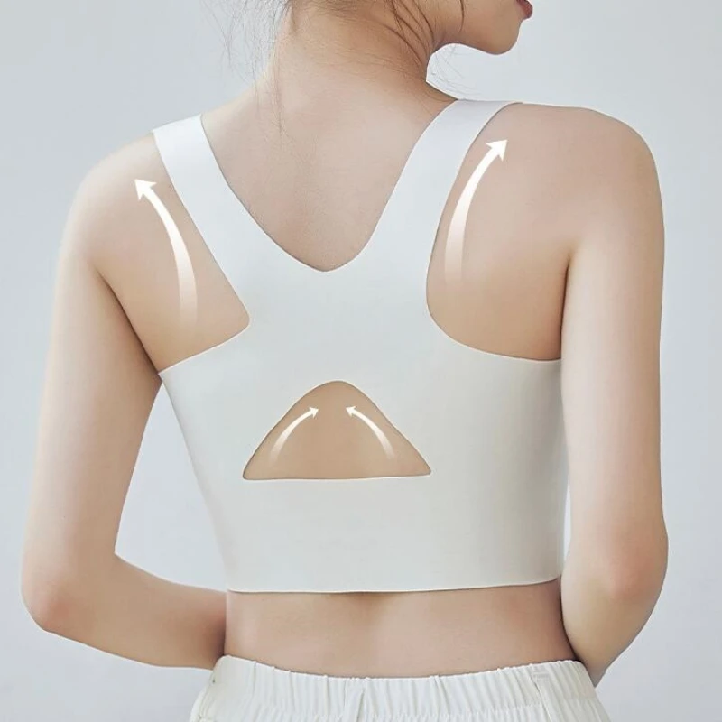 Posture Corrector Bra Seamless Push Up Shockproof Women's Underwear Sports Support Fitness Vest Corset Beautiful Back Bralette image 3