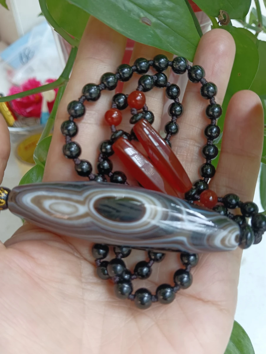 Buddhism Mascot Bless God Eye Hanging Nature Agate Amulet Home Ornament Lucky Talisman