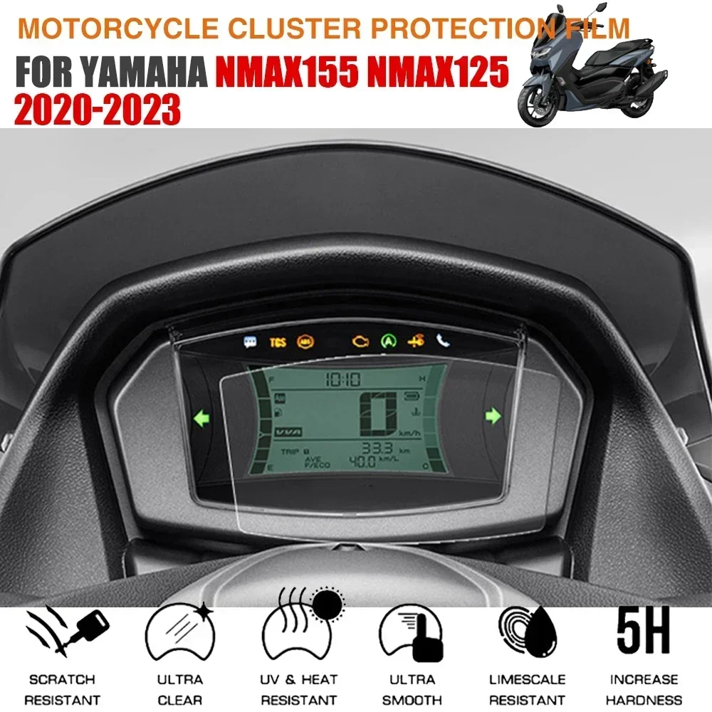 For Yamaha NMAX155 NMAX125 NMAX 155 N-MAX 125 2020 2021 2022 2023 Motorcycle Accessories Cluster Scratch Protection Film Screen