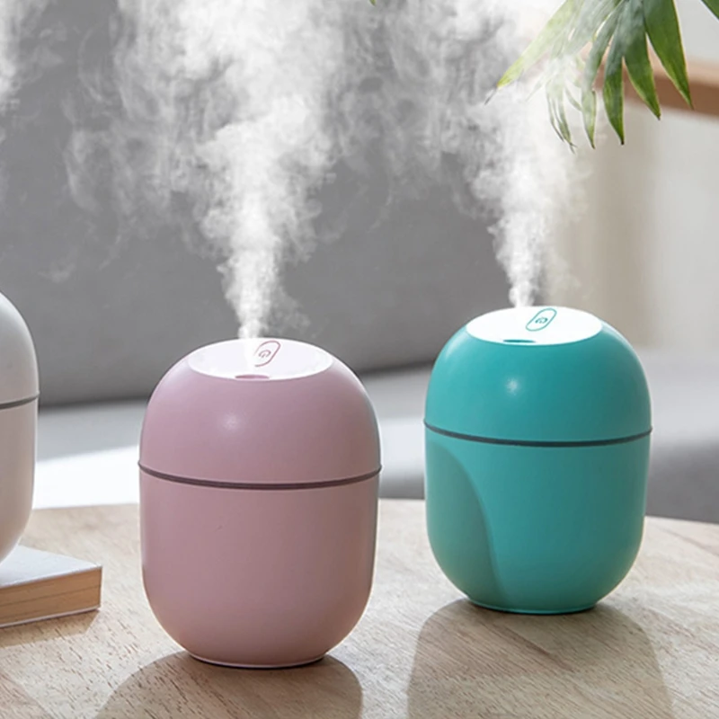 Tragbare 220ml Micro Elektrische Luftbefeuchter Air Diffusor USB Kühlen Nebel Sprayer mit Atmosphäre Nacht Licht für Home Auto