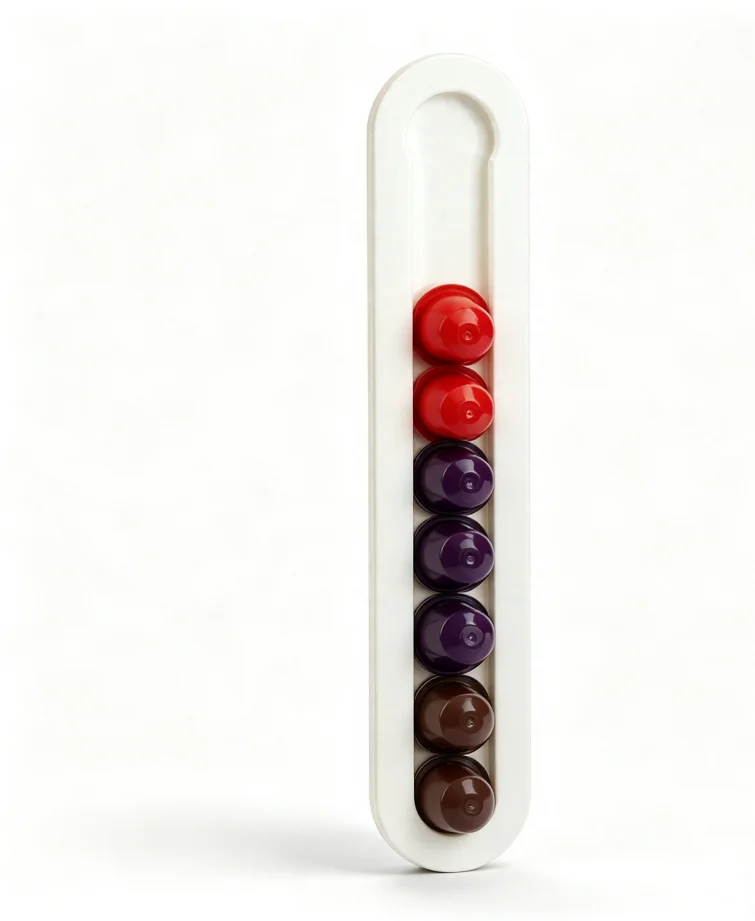 Acrylic Coffee Capsule Holder, Creative Nespresso Pod Storage Rack for Coffee Bar