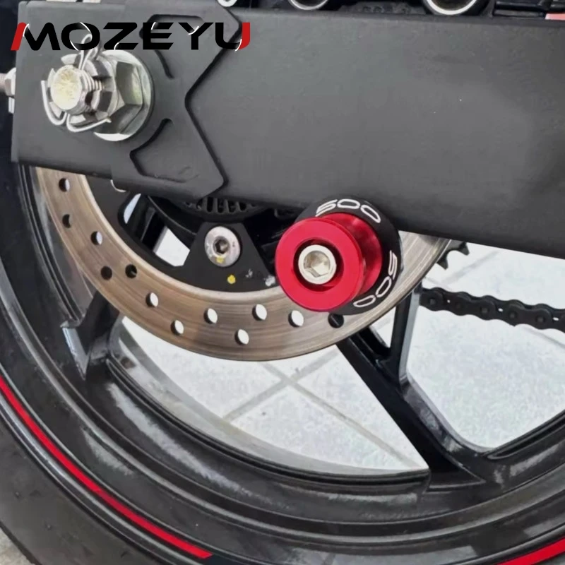 

2025 Swingarm Spools For Kawasaki Z500 Ninja 500 Ninja500 Z 500 2024 Motorcycle Accessories CNC Aluminum Stand Screws Slider 8MM