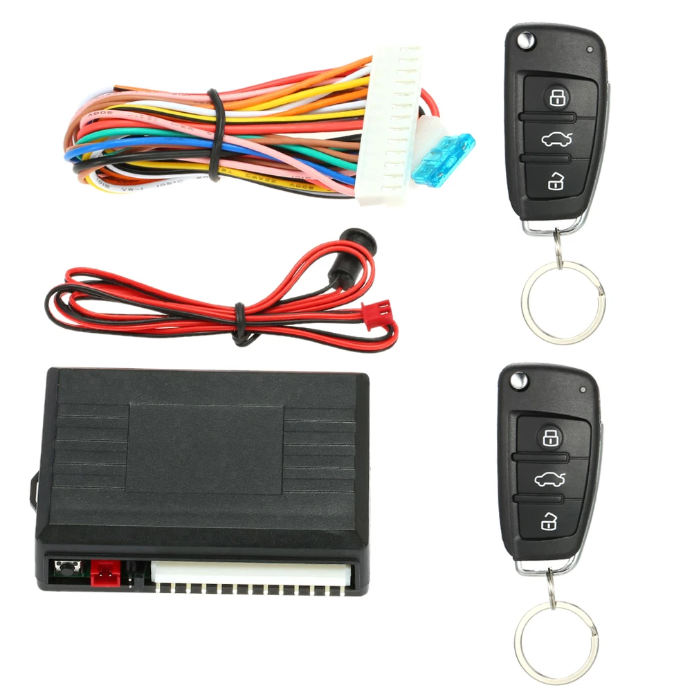 Universal Auto Türschloss Kofferraum Release Keyless Entry System Zentralverriegelung Kit mit Fernbedienung – Detail 19